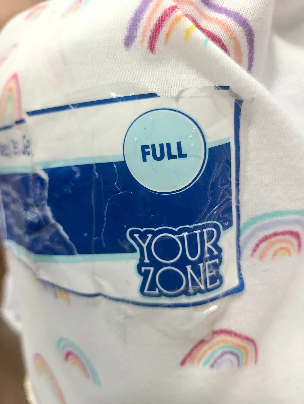 Your Zone Jersey Sheet Set Rainbow Full Fits Mattresses Up to 15 in NEW